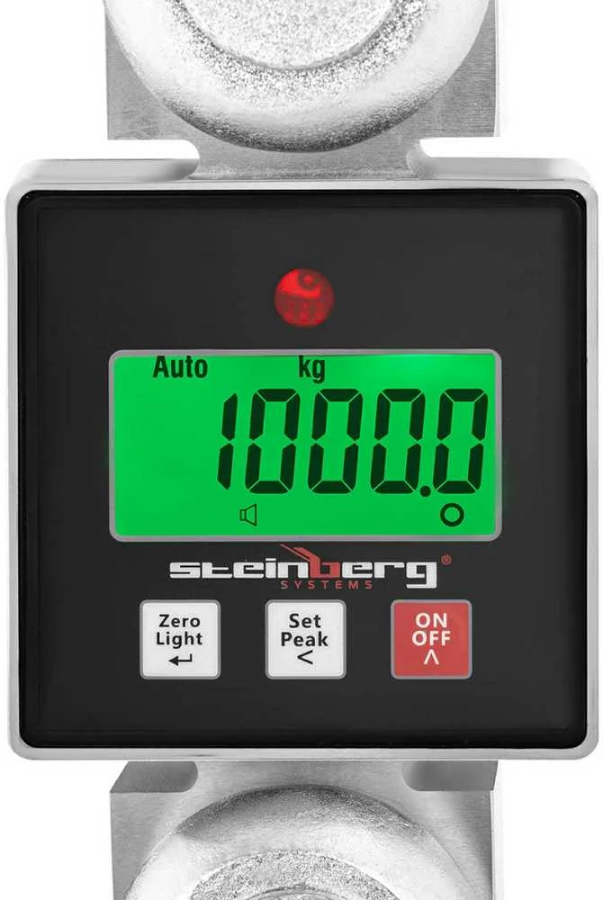 Steinberg Systems Pakabinamos sandėlio svarstyklės su LCD nuotolinio valdymo pulteliu iki 10 000 kg