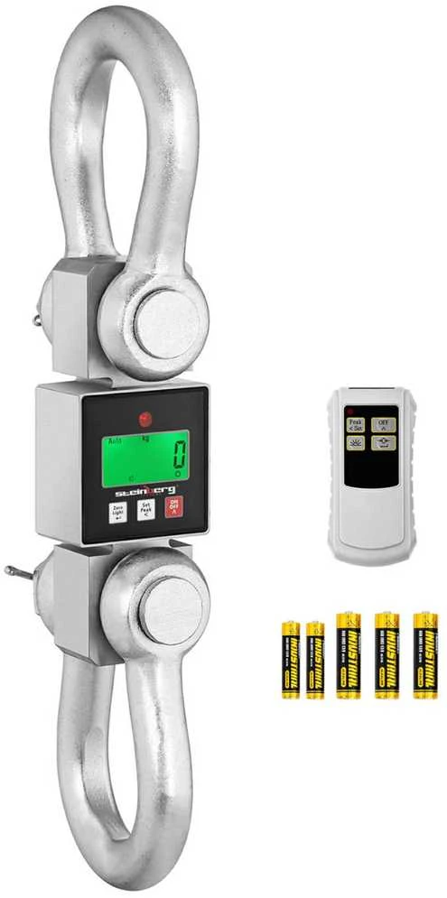 Steinberg Systems Pakabinamos sandėlio svarstyklės su LCD nuotolinio valdymo pulteliu iki 10 000 kg