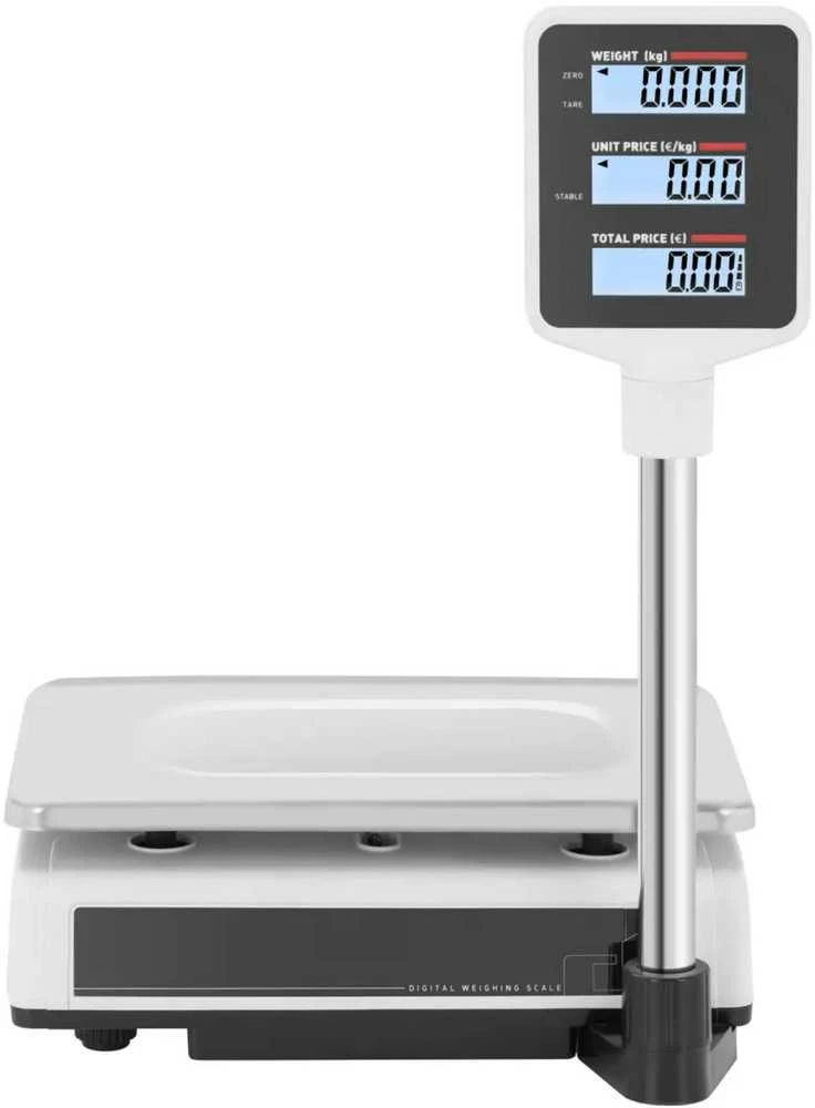 Virtuvinės svarstyklės Steinberg Systems LCD parduotuvės ir sandėlio tikrinimo svarstyklės 15kg / 2g