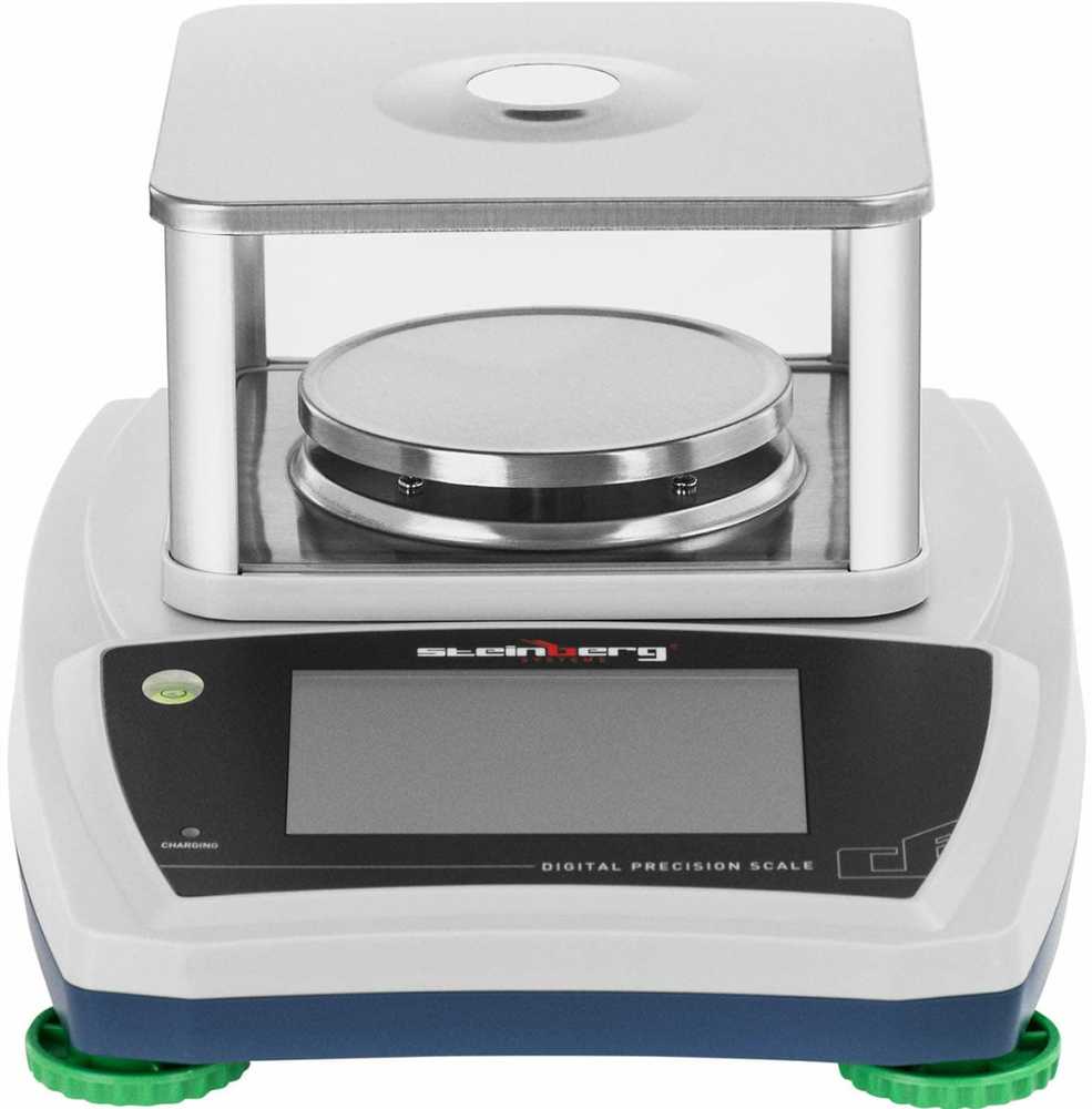 Virtuvinės svarstyklės Steinberg Systems Laboratorinės analizės svarstyklės su stikliniu dangteliu ir LCD jutikliniu skydeliu 300g / 0,001 g