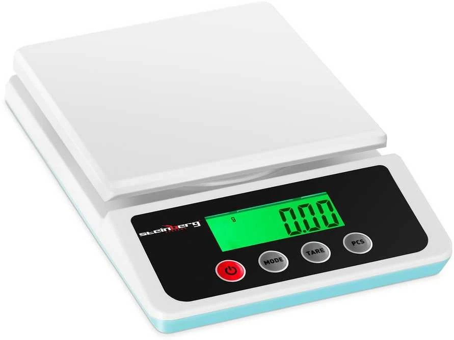 Virtuvinės svarstyklės Steinberg Systems Tikslios ir tikslios laboratorinės svarstyklės su vienetų skaičiavimo funkcija, 10 kg / 1 g