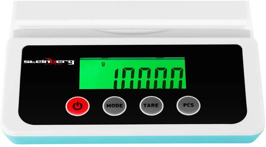Virtuvinės svarstyklės Steinberg Systems Tikslios ir tikslios laboratorinės svarstyklės su vienetų skaičiavimo funkcija, 10 kg / 1 g