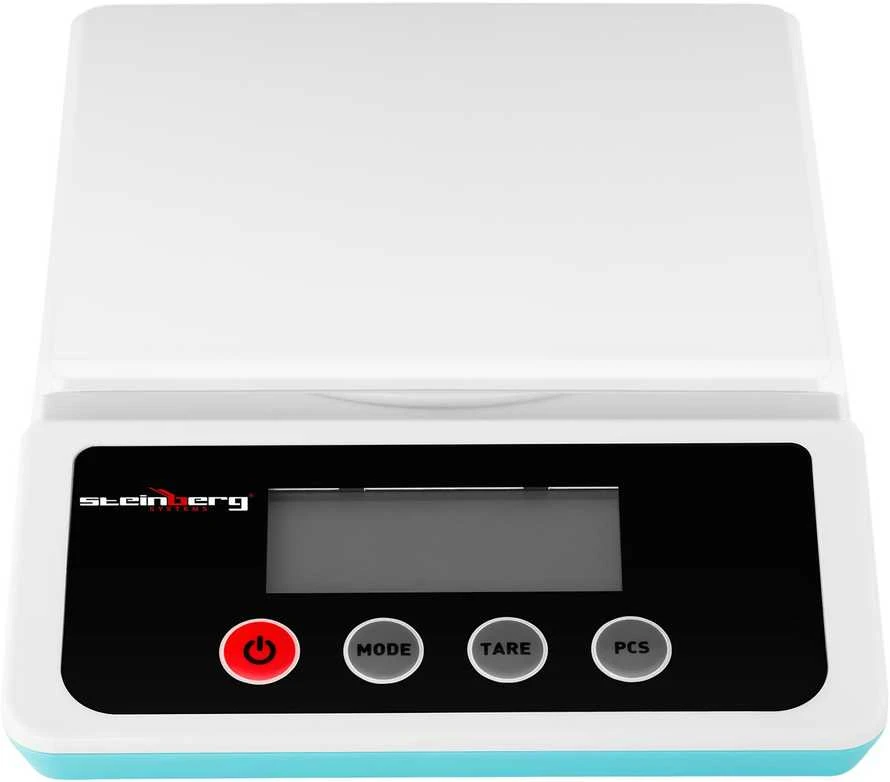 Virtuvinės svarstyklės Steinberg Systems Tikslios ir tikslios laboratorinės svarstyklės su vienetų skaičiavimo funkcija, 10 kg / 1 g