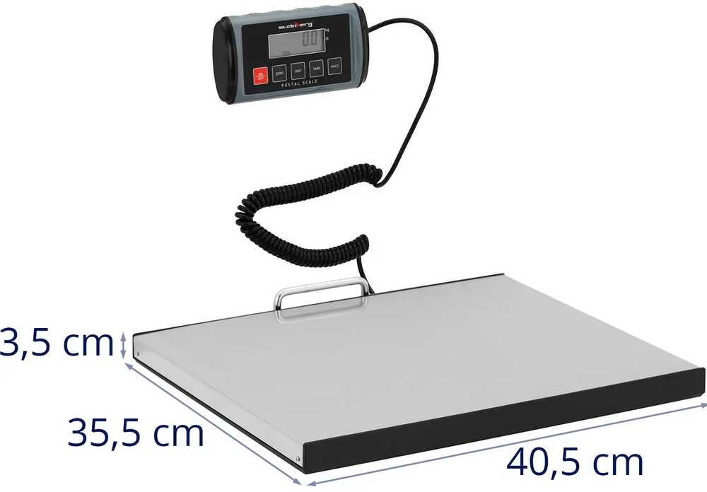 Virtuvinės svarstyklės Steinberg Systems Svarstyklės siuntų paštas LCD 35,5 x 40,5 cm 200 kg / 0,1kg