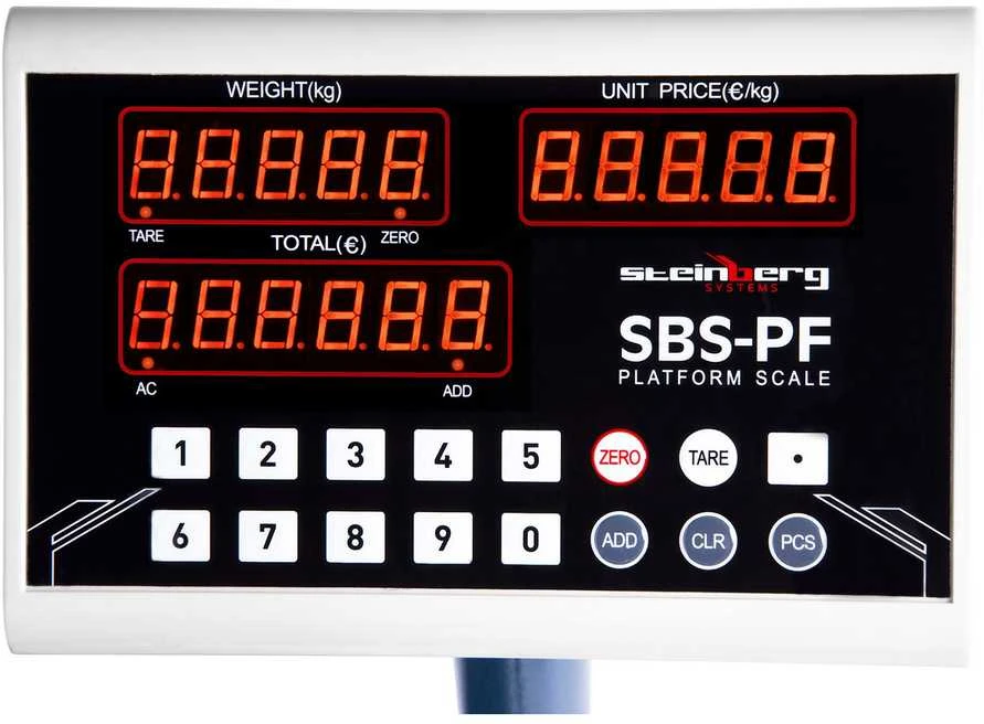 Steinberg Systems SBS-PF-100A8 LED sulankstomos platforminės svarstyklės iki 100 kg