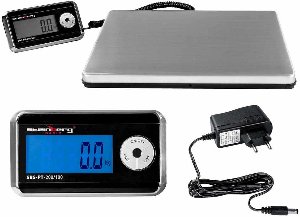 Steinberg Systems Pašto platforminės svarstyklės siuntoms SBS-PT-200/100 iki 200kg / 100g