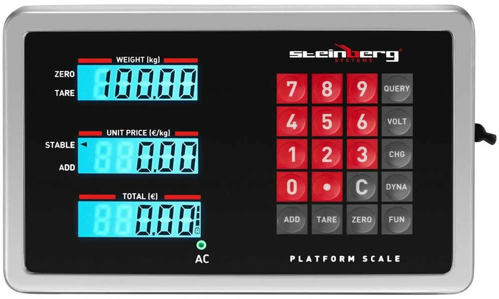 Steinberg Systems Svarstyklės platforma bevielis WiFi 100 kg / 0,01 g