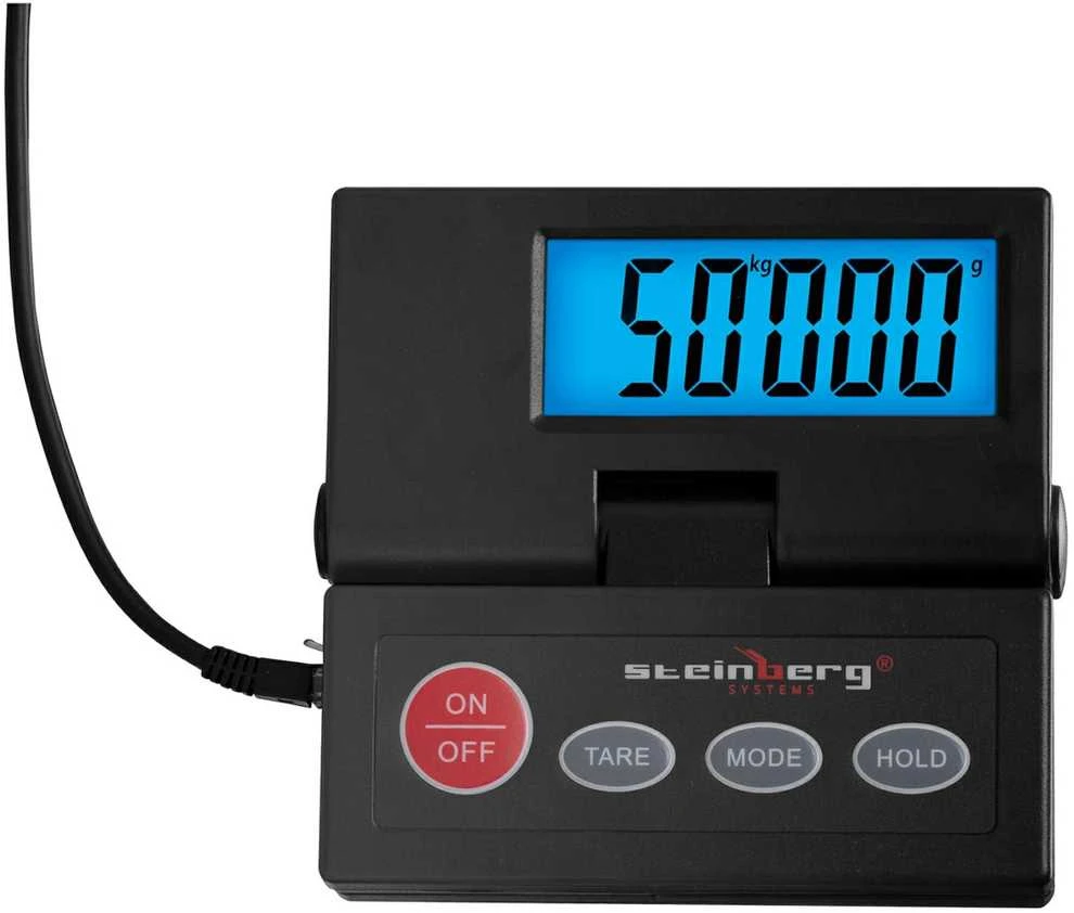 Virtuvinės svarstyklės Steinberg Systems Pašto platformos svarstyklės iki 50 kg / 10 g LCD