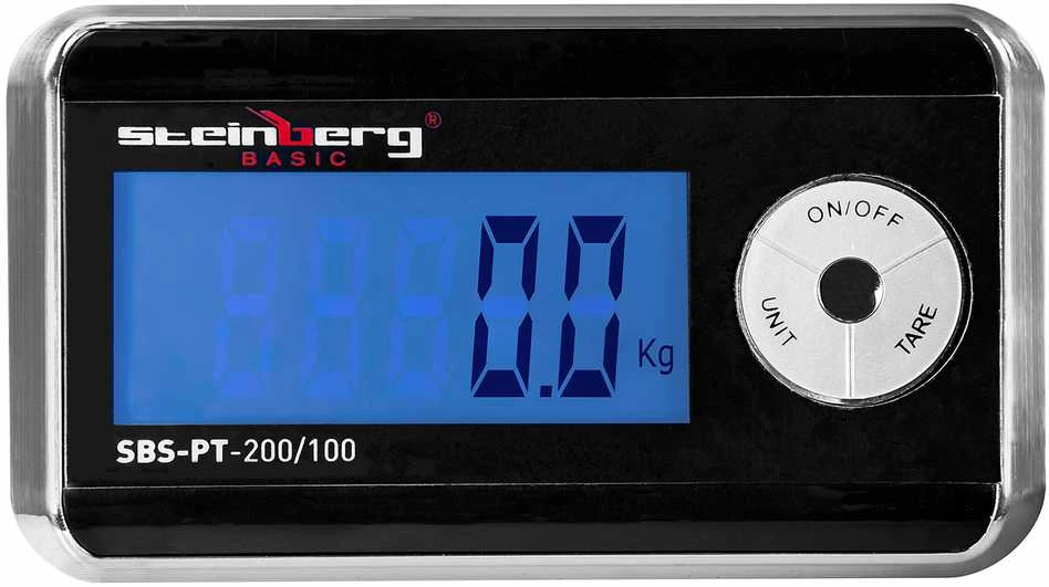 Steinberg Systems Pašto platforminės svarstyklės siuntoms SBS-PT-200/100 iki 200kg / 100g