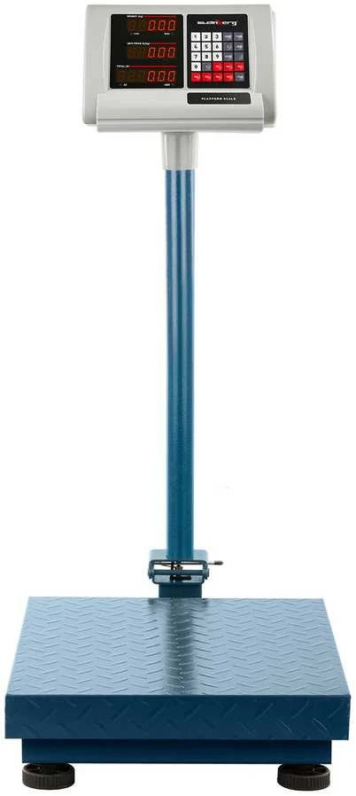 Steinberg Systems Sandėlio platforminės svarstyklės skaičiuojamos sulankstomos 40x50cm maitinimo šaltinis + baterija 300kg / 50g