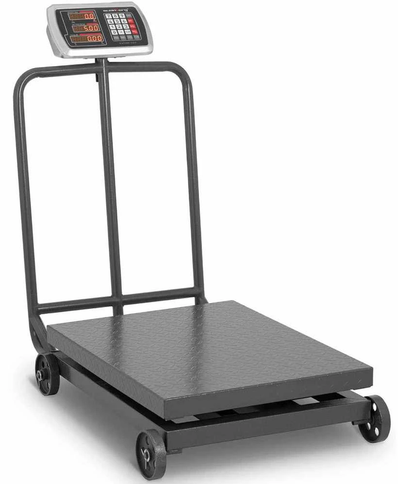 Steinberg Systems Pramoninės platforminės svarstyklės ant ratų 600 kg / 100 g LCD