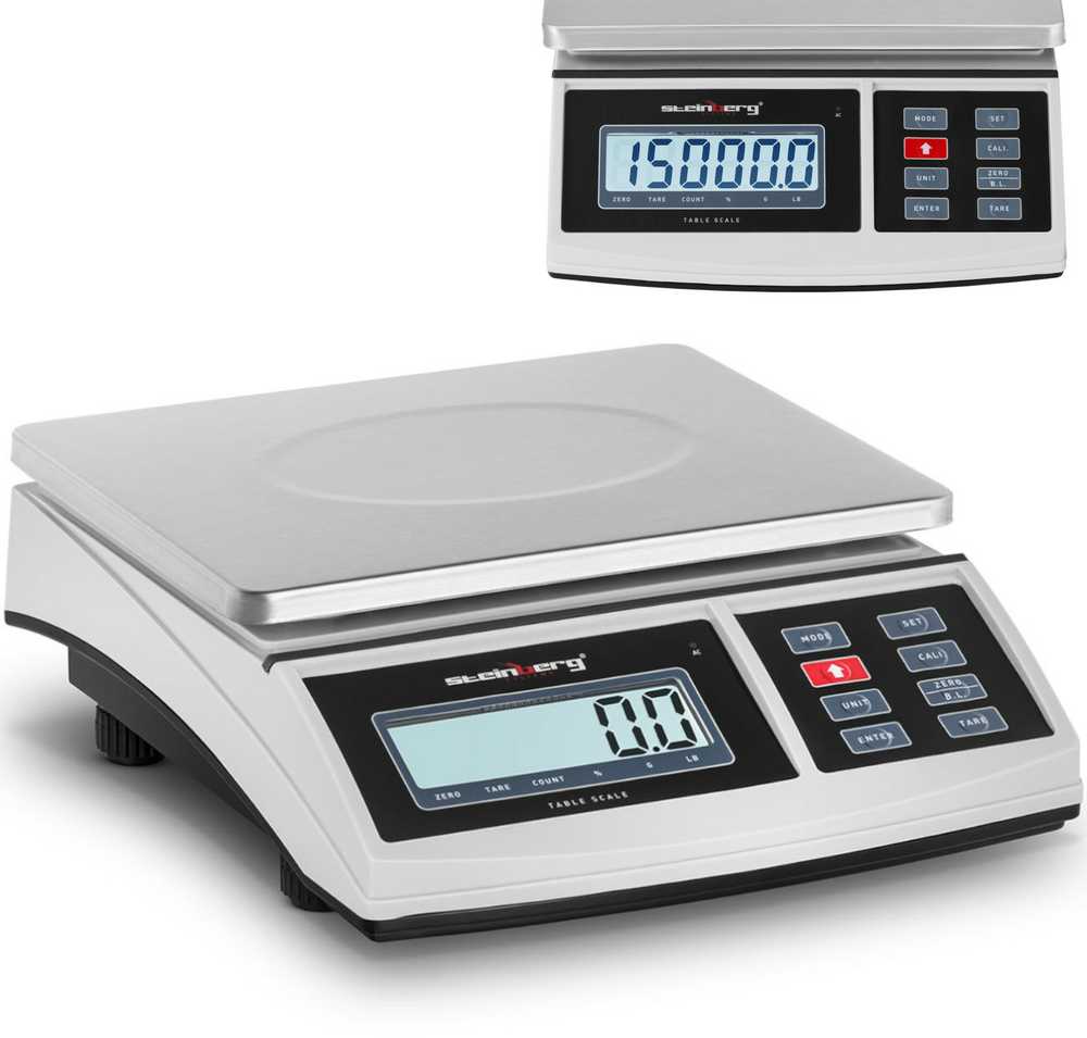 Virtuvinės svarstyklės Steinberg Systems Pašto svoris LCD laiškų siuntiniams 15 kg / 0,5 g