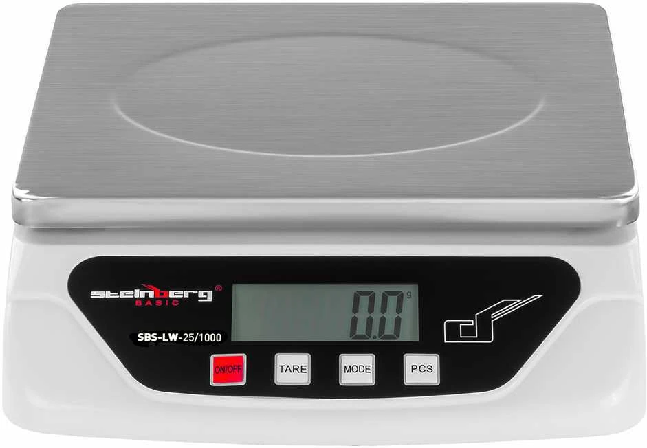 Virtuvinės svarstyklės Steinberg Systems Pašto svarstyklės siuntiniams ir laiškams SBS-LW-25/1000 iki 25kg / 1g