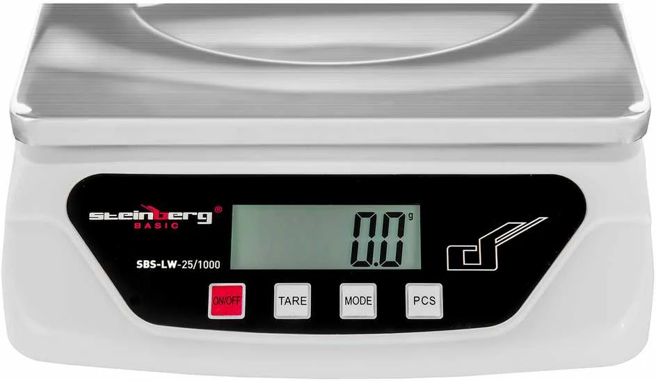 Virtuvinės svarstyklės Steinberg Systems Pašto svarstyklės siuntiniams ir laiškams SBS-LW-25/1000 iki 25kg / 1g