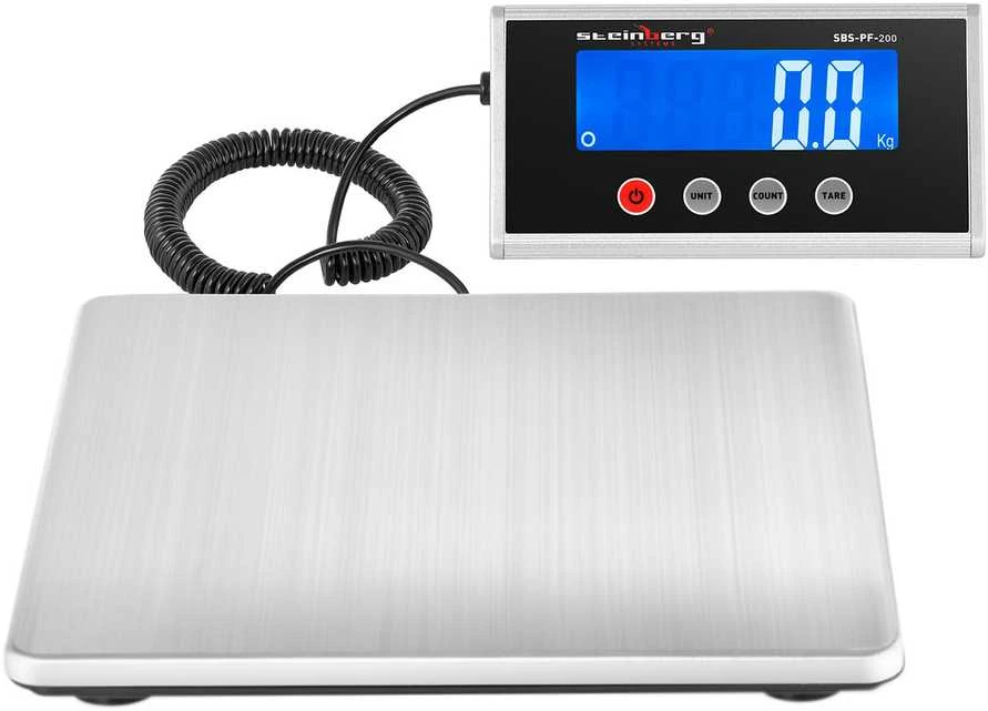 Steinberg Systems Platforminės pašto svarstyklės siuntoms 275x275mm maitinimas + baterijos 200kg / 100g