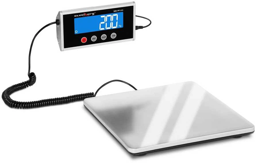 Steinberg Systems Platforminės pašto svarstyklės siuntoms 275x275mm maitinimas + baterijos 200kg / 100g