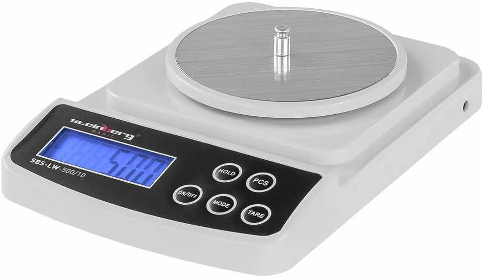 Virtuvinės svarstyklės Steinberg Systems Svarstyklės precyzyjna laboratoryjna SBS-LW-500/10 do 500g / 0,01g