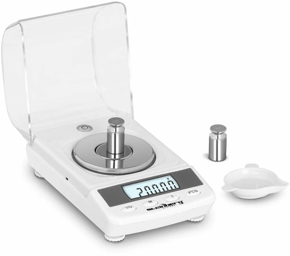 Virtuvinės svarstyklės Steinberg Systems Tikslios laboratorinės svarstyklės, tikslus gabalų skaičiavimas, 50 g / 0,001 g