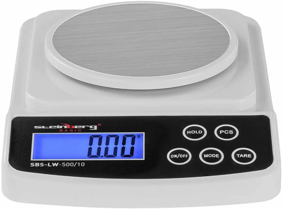 Virtuvinės svarstyklės Steinberg Systems Svarstyklės precyzyjna laboratoryjna SBS-LW-500/10 do 500g / 0,01g