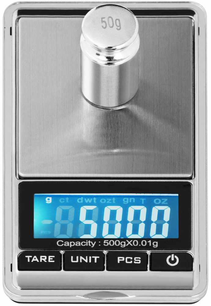 Virtuvinės svarstyklės Steinberg Systems Tikslios papuošalų skalės kišeninis skaitiklis LCD 500g / 0,01 g