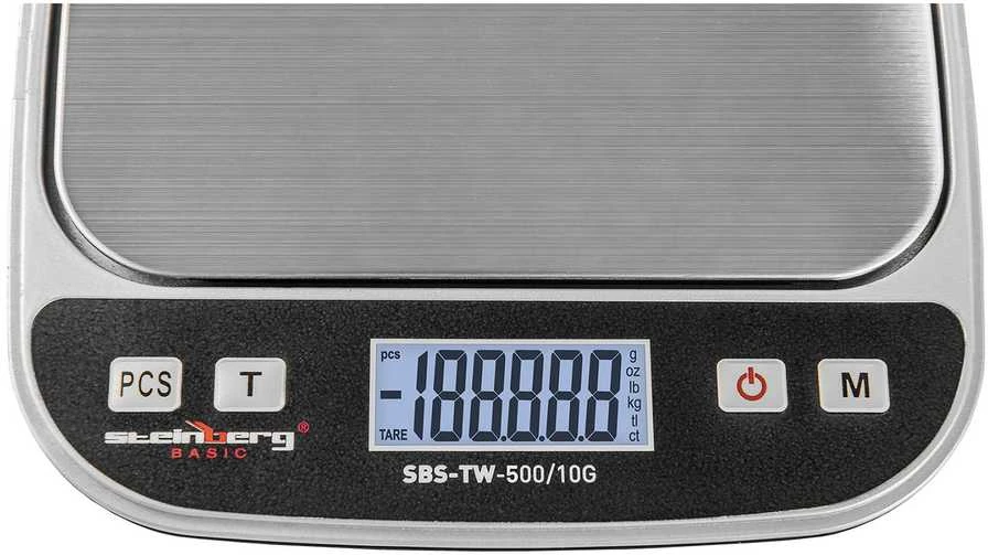 Virtuvinės svarstyklės Steinberg Systems Tikslios laboratorinės svarstyklės SBS-TW-500/10G iki 500g / 0,01g