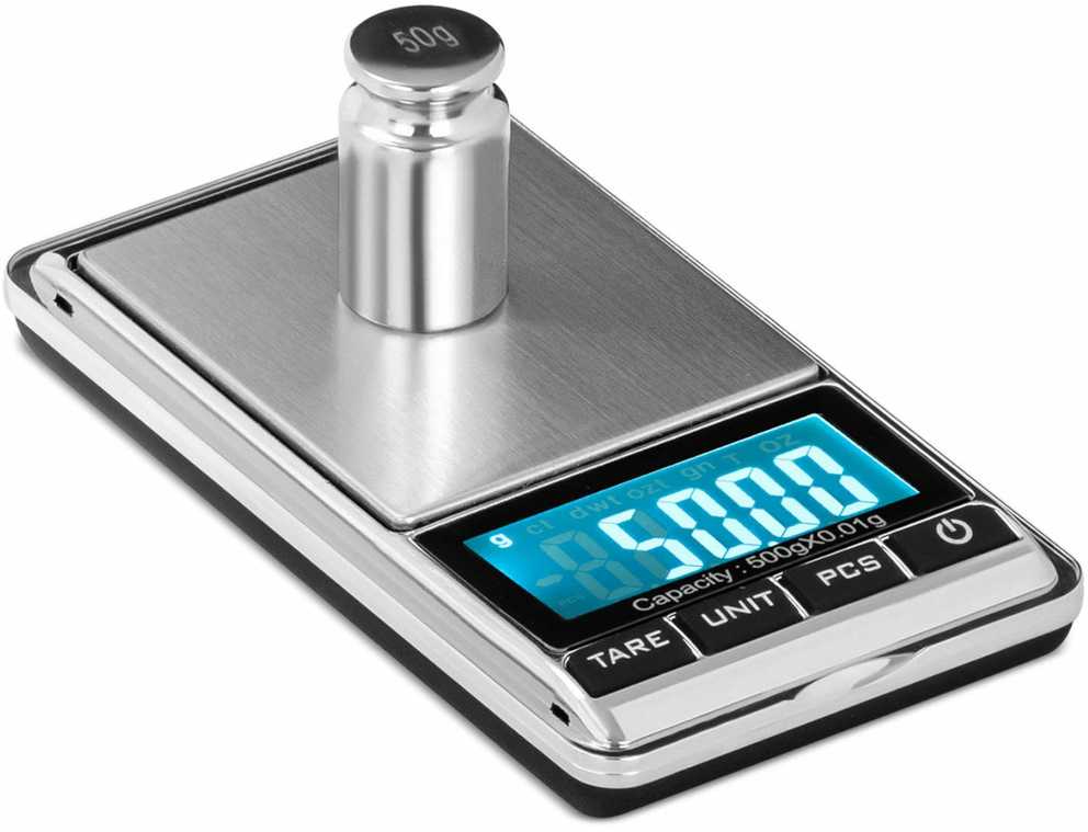 Virtuvinės svarstyklės Steinberg Systems Tikslios papuošalų skalės kišeninis skaitiklis LCD 500g / 0,01 g