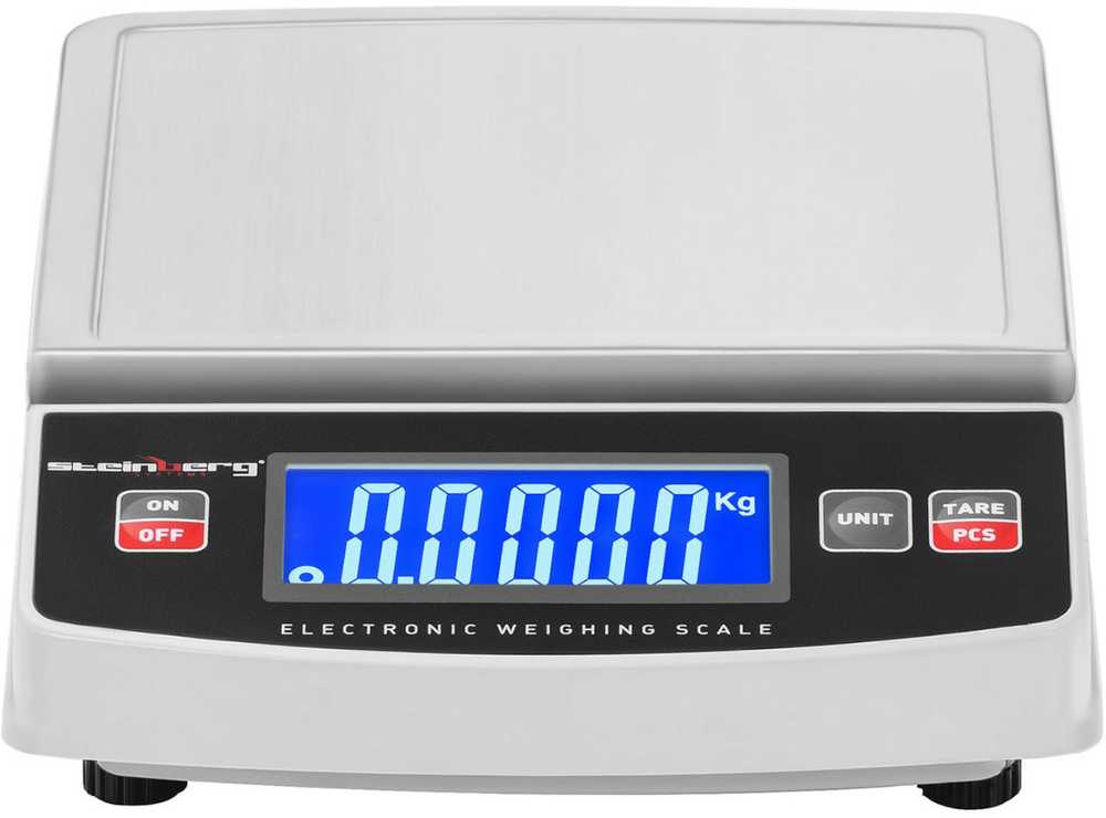 Virtuvinės svarstyklės Steinberg Systems Virtuvinės stalo svarstyklės su vienetų skaičiavimo funkcija LCD 5000 / 1 g
