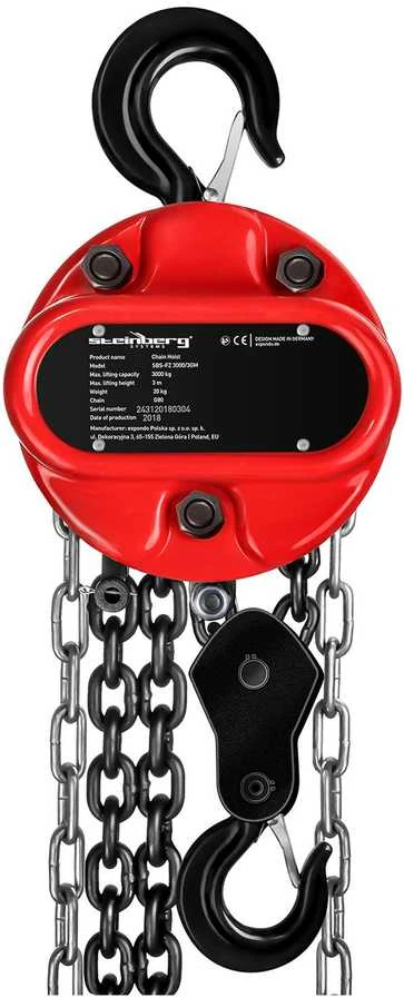 Steinberg Systems Gervės grandinės gervės grandinės keltuvas 3 T / 3 m