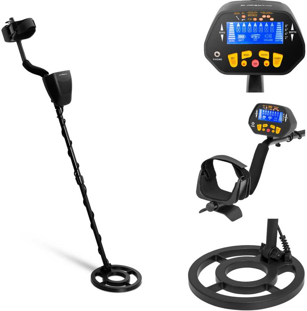 Steinberg Systems Vandeniui atsparus metalo detektorius, ilgis 121 cm, nuotolis 1,2 m SBS-MD-5