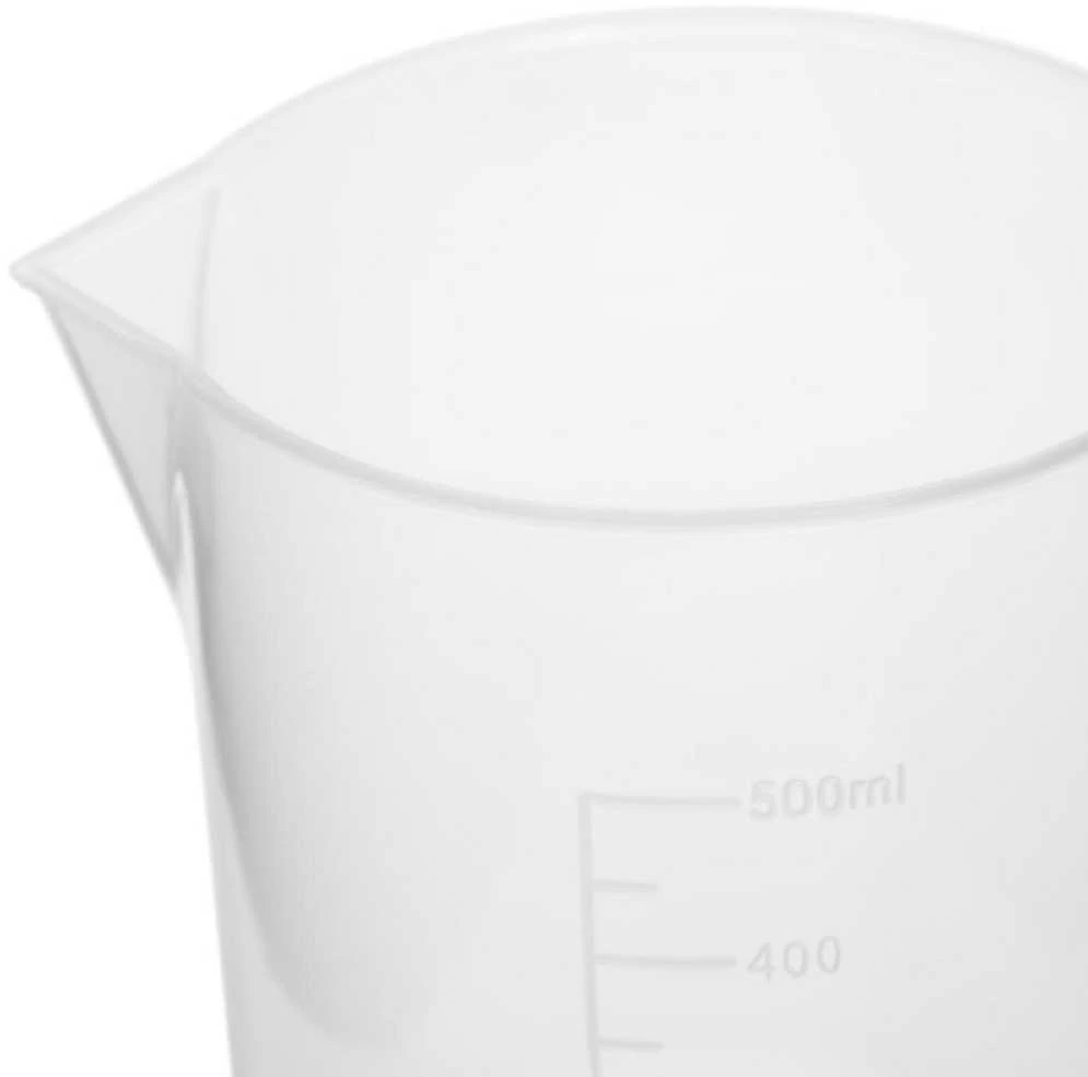 Steinberg Systems Plastikinė laboratorinė stiklinė su 500 ml gradacija - 10 vnt.