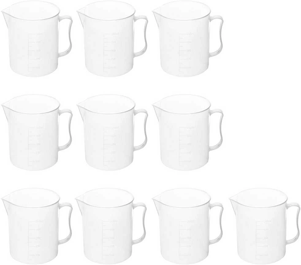 Steinberg Systems Plastikinė laboratorinė stiklinė su 500 ml gradacija - 10 vnt.