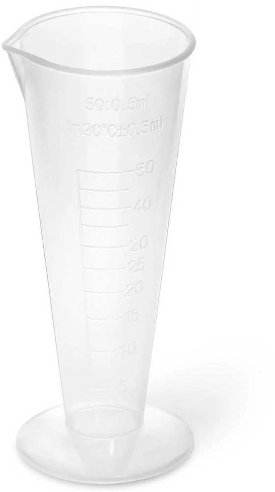 Steinberg Systems Plastikinė laboratorinė stiklinė su 50 ml gradacija - 10 vnt.