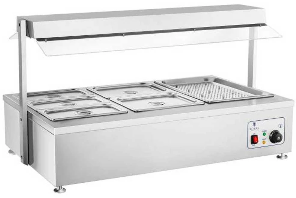 Dry bain marie šildytuvas be vandens, laisvai pastatomas 6 x GN 150mm 55L Royal Catering