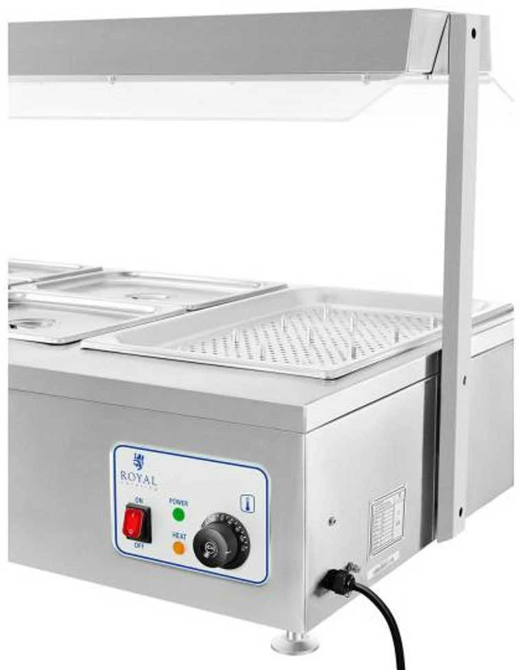 Dry bain marie šildytuvas be vandens, laisvai pastatomas 6 x GN 150mm 55L Royal Catering