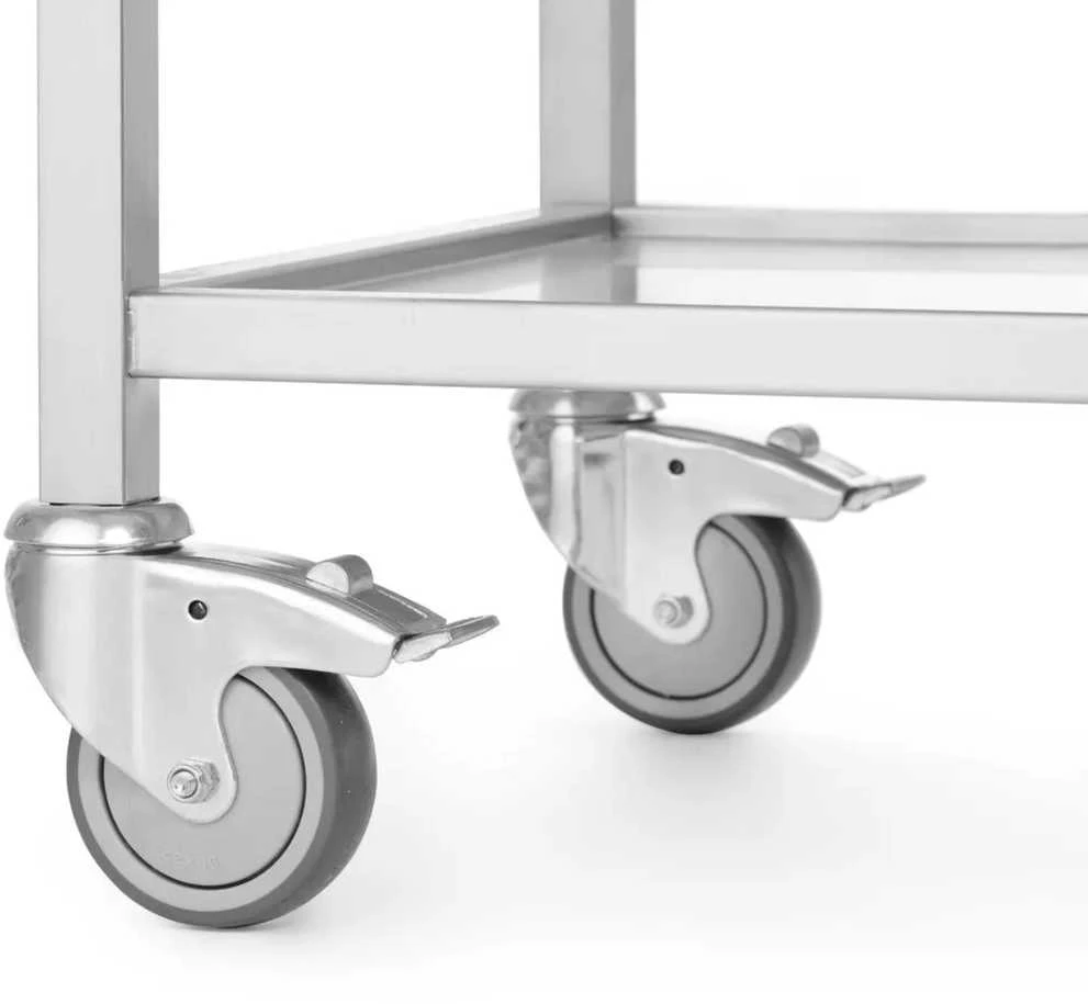 Suvirintas, mobilus, 3 lentynų maitinimo maitinimo vežimėlis iki 240 kg - Hendi 810224
