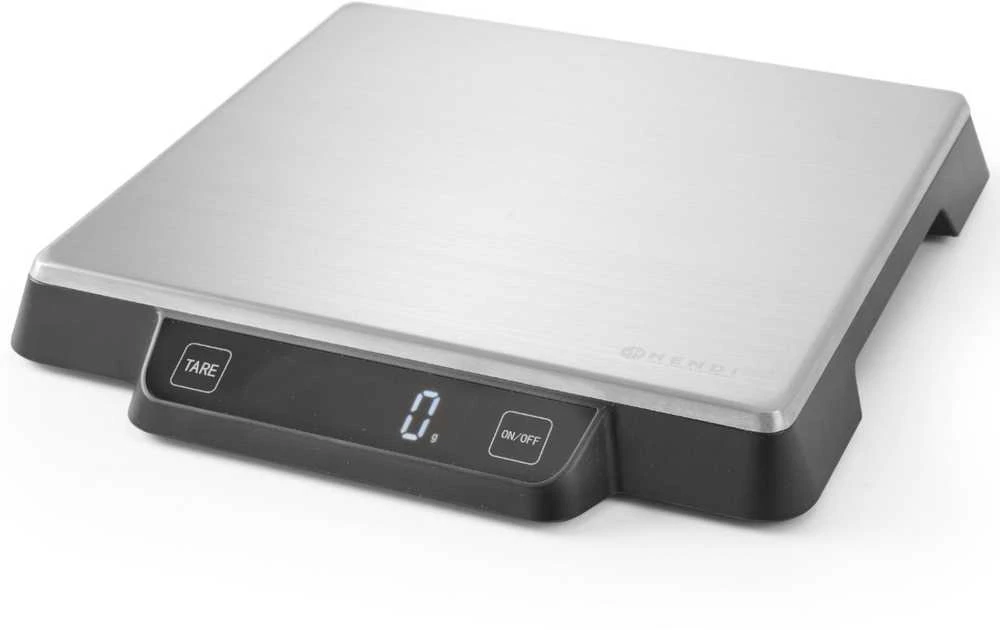 Virtuvinės svarstyklės Elektroninės maitinimo svarstyklės virtuvei 15kg / 1g - HENDI 580233