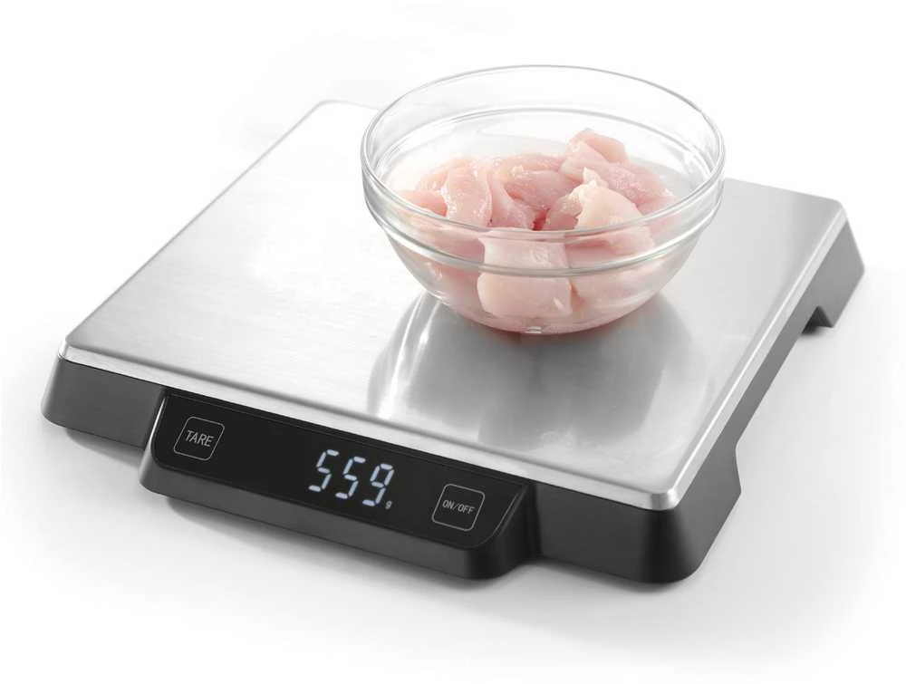 Virtuvinės svarstyklės Elektroninės maitinimo svarstyklės virtuvei 15kg / 1g - HENDI 580233