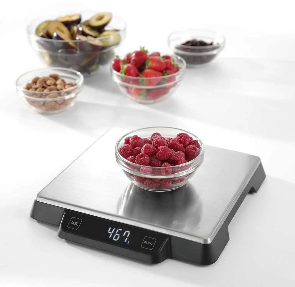 Virtuvinės svarstyklės Elektroninės maitinimo svarstyklės virtuvei 15kg / 1g - HENDI 580233