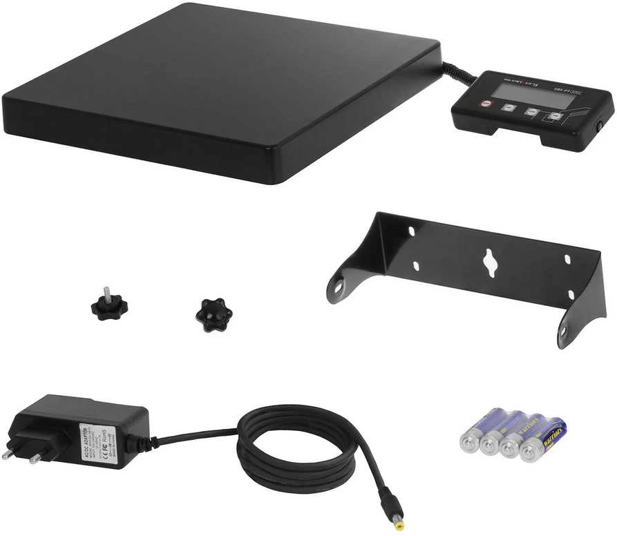 Virtuvinės svarstyklės Pramoninės pašto siuntų svarstyklės 300kg / 50g LED Steinberg Systems SBS-PT-300C