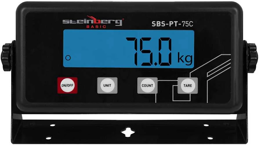 Virtuvinės svarstyklės Pramoninės pašto siuntinių svarstyklės 75kg / 10g LED Steinberg Systems SBS-PT-75C