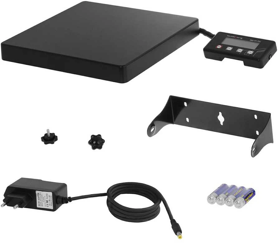 Virtuvinės svarstyklės Pramoninės pašto siuntinių svarstyklės 75kg / 10g LED Steinberg Systems SBS-PT-75C