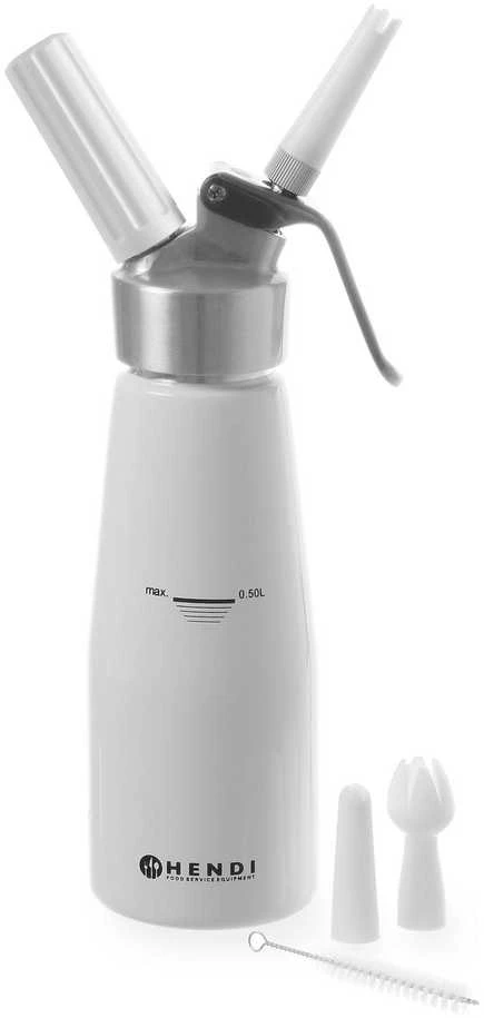Kitchen Line plaktos grietinėlės sifonas 0,5l + PRIEDAI - Hendi 588369