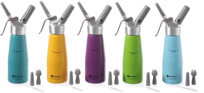 Plaktos grietinėlės sifonas pastelinis geltona 0,5 l - Hendi 975855