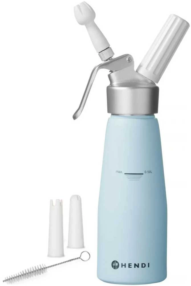 Mėlyno plaktos grietinėlės sifonas 0,5 L - Hendi 975862