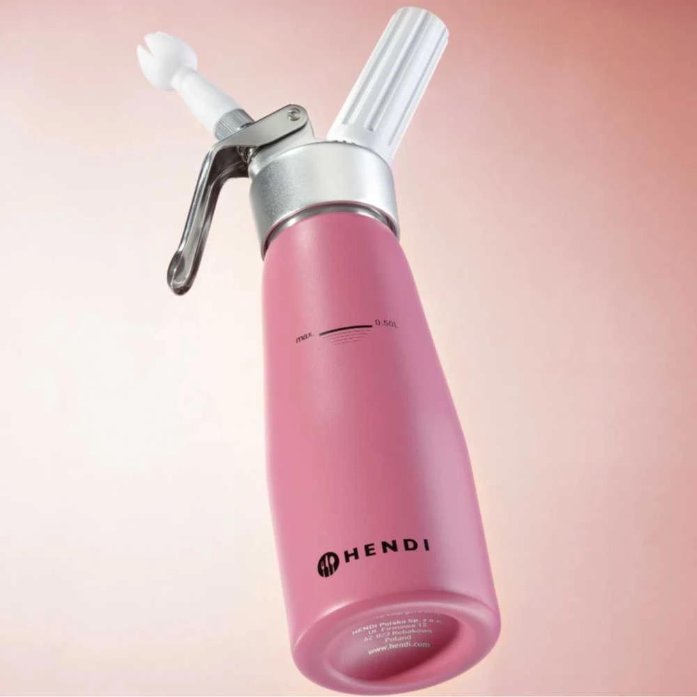 Syfon do bitej śmietany Pastelinis Rožinė 0,5 L - Hendi 975886