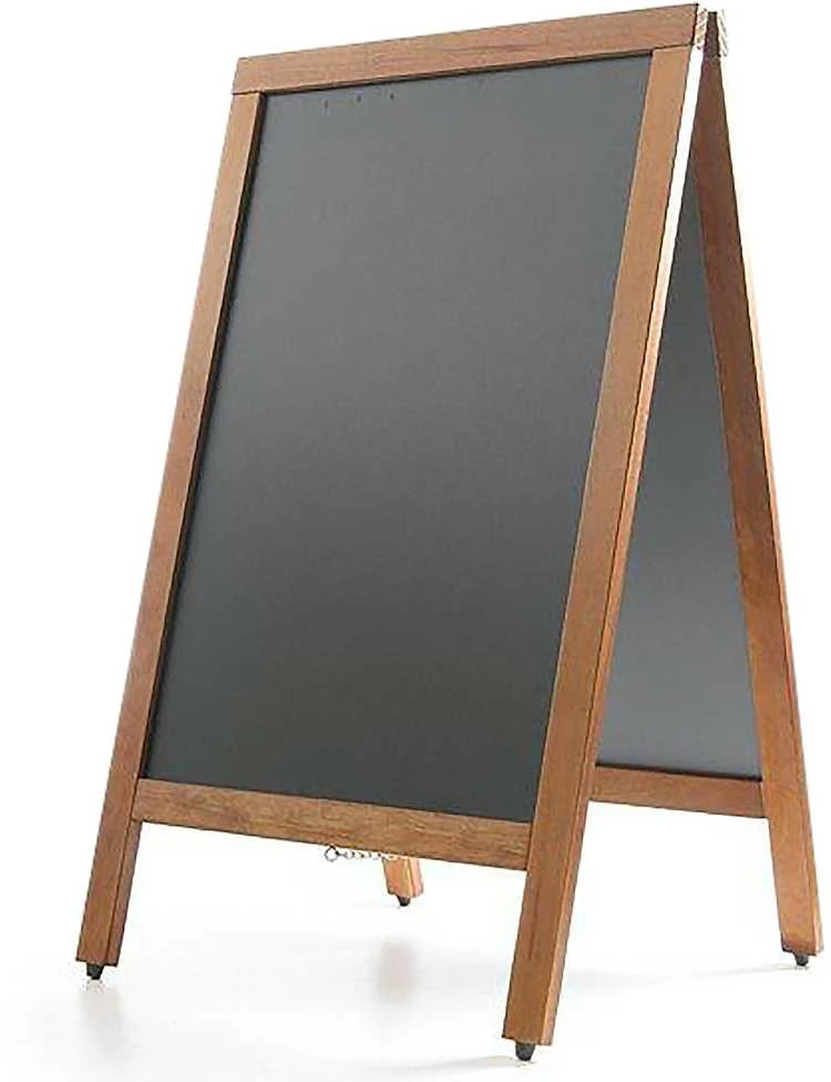 Medinė pastatoma lenta su juodu paviršiumi 500x850mm