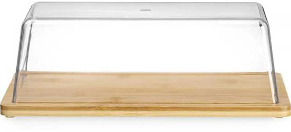 Bambuko vitrininis padėklas furšetui su dangteliu 320 x 160 x 110 mm - Hendi 523841
