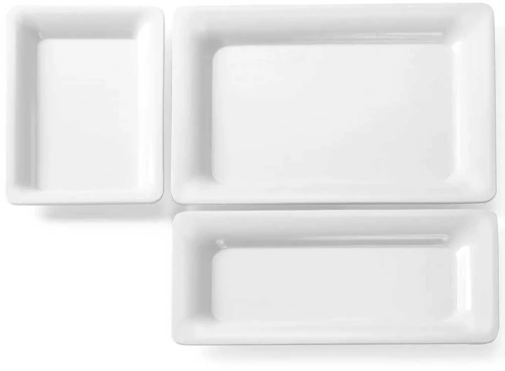 Melamino bufetas-padėklas GN2/4, aukštis 20 mm, baltas - Hendi 566053