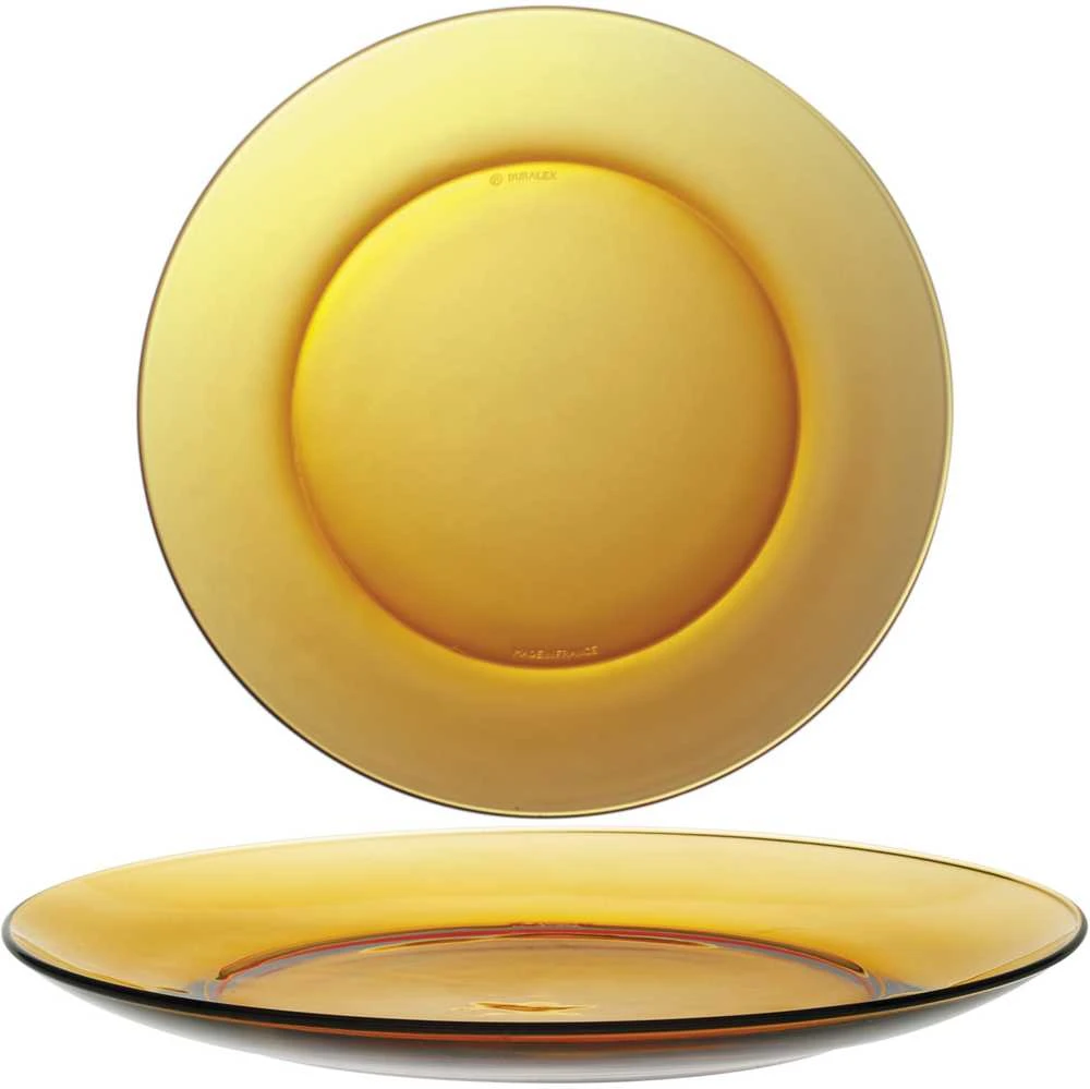Talerz deserowy Duralex LYS AMBER oranžinė śr. 190 mm - komplektas 6 vnt.