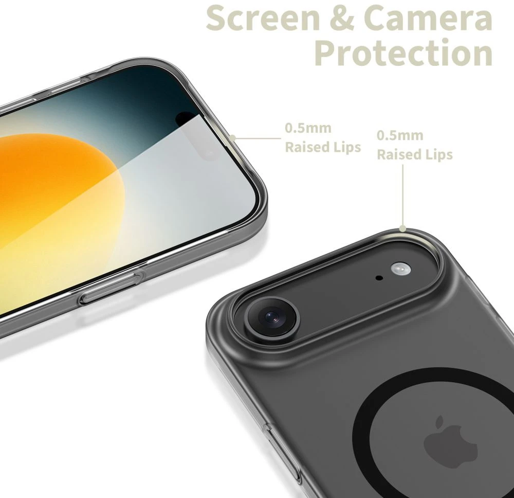 Tech-Protect MagFlex MagSafe dėklas skirtas Apple iPhone 17 Air – matinis juodos spalvos